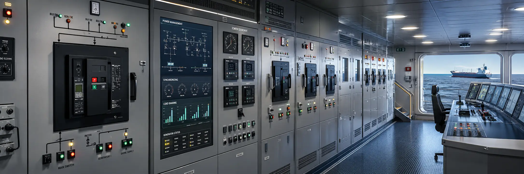 Marine switchboard and power management system