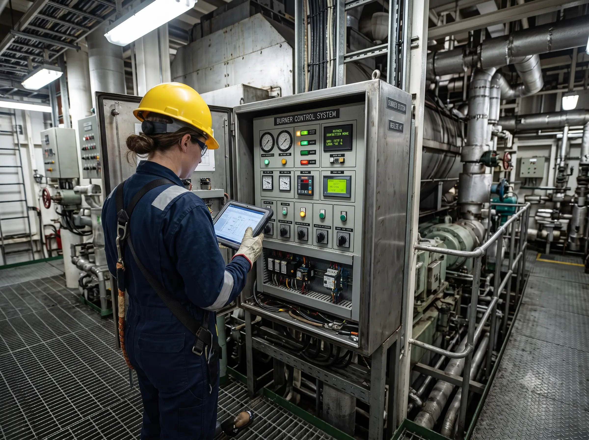 Burner Control System Services — GNM-ARM marine engineering support