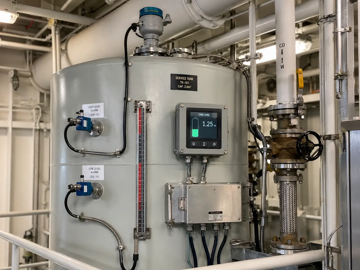 Tank Level Monitoring System Services — GNM-ARM marine engineering support